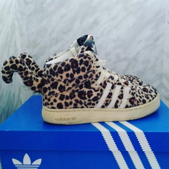 Adidas Jeremy Scott JS Leopard Tails V24536 mens 6 womens sz 7.5 shoes - Picture 4 of 7